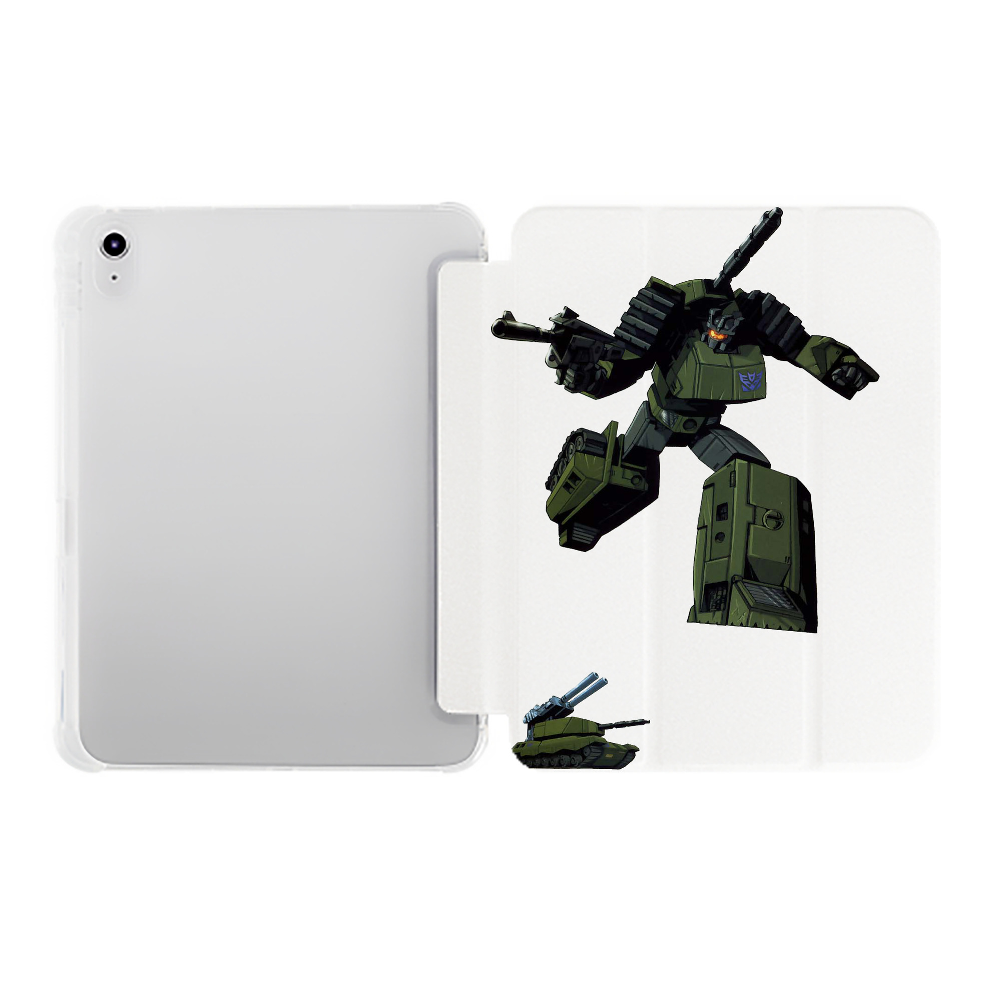 （画像用）  IPad ケース ペン収納付き 三つ折りスタンド PUレザー×シリコン 対応機種9.5/10.5/10.9インチ